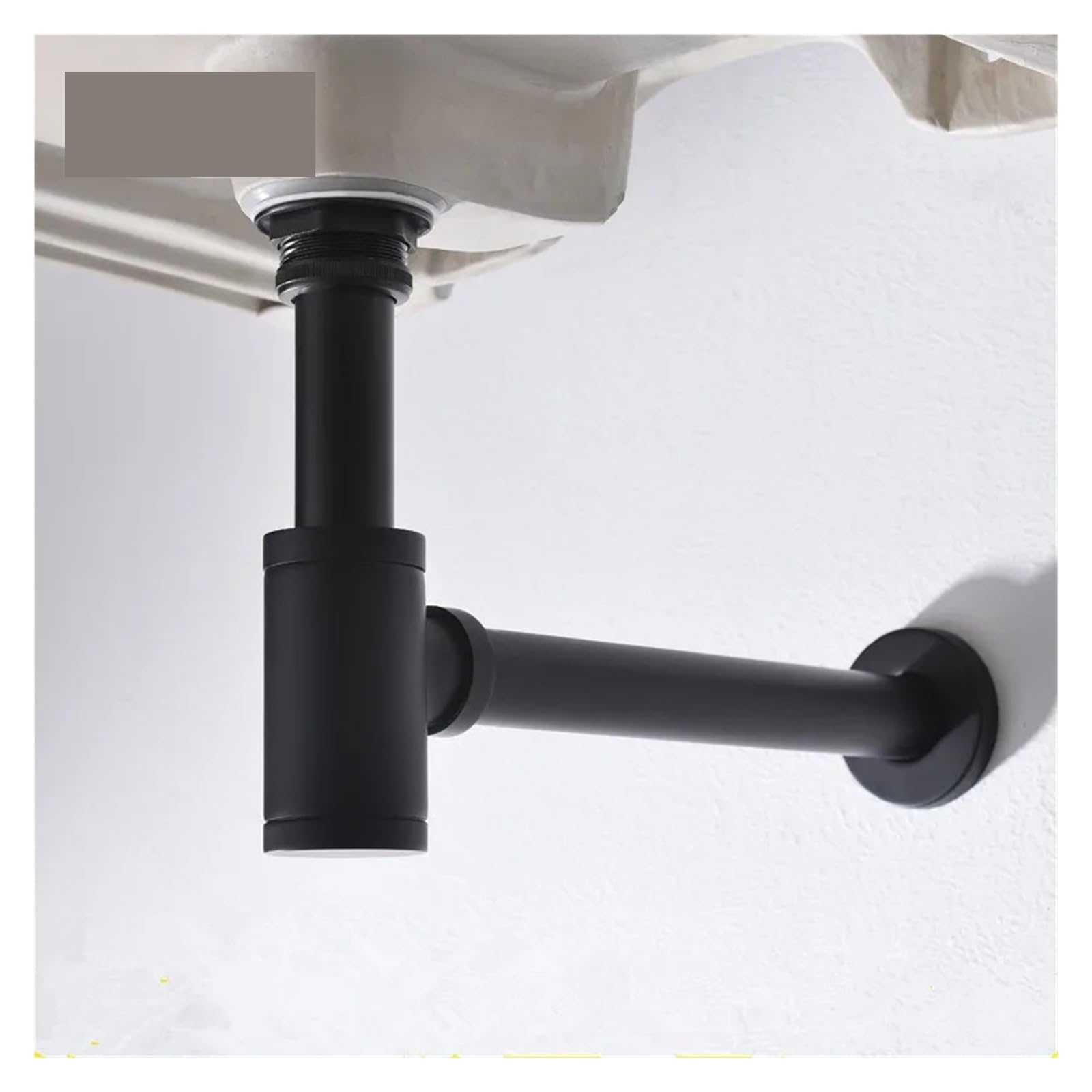 1 Uds. Desagües de sifón for fregadero baño con Kit drenaje emergente, Hardware residuos tuberías Para Bricolaje(Gold)