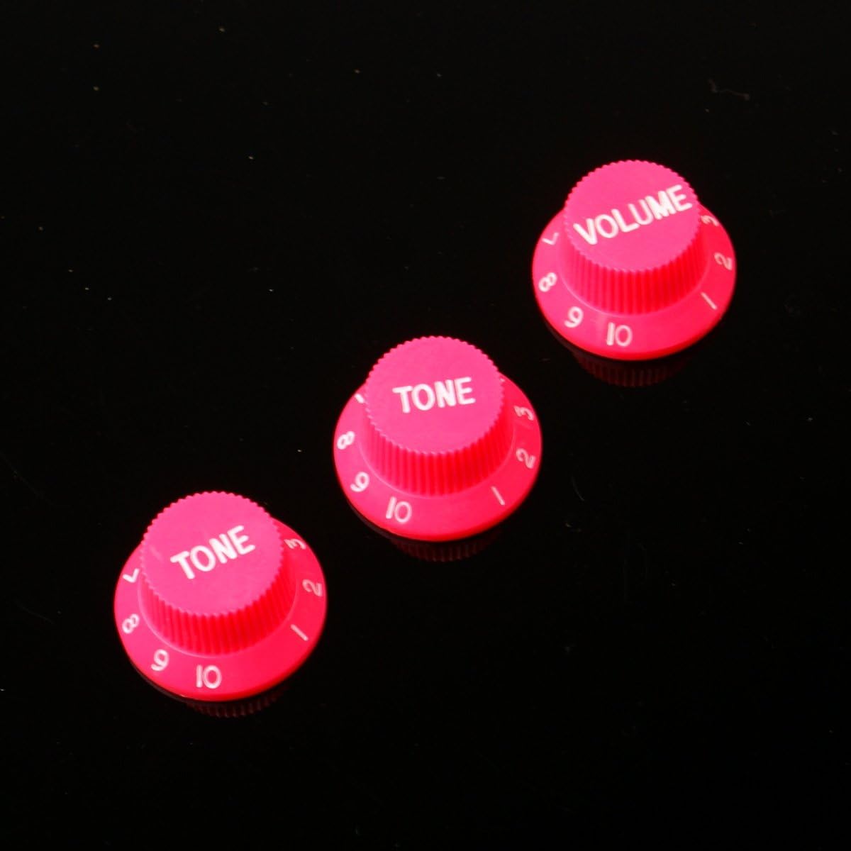 3 Manopole Chitarra Trasparenti Con Numeri, Per Controllo Volume E Tono, ST Stratocaster