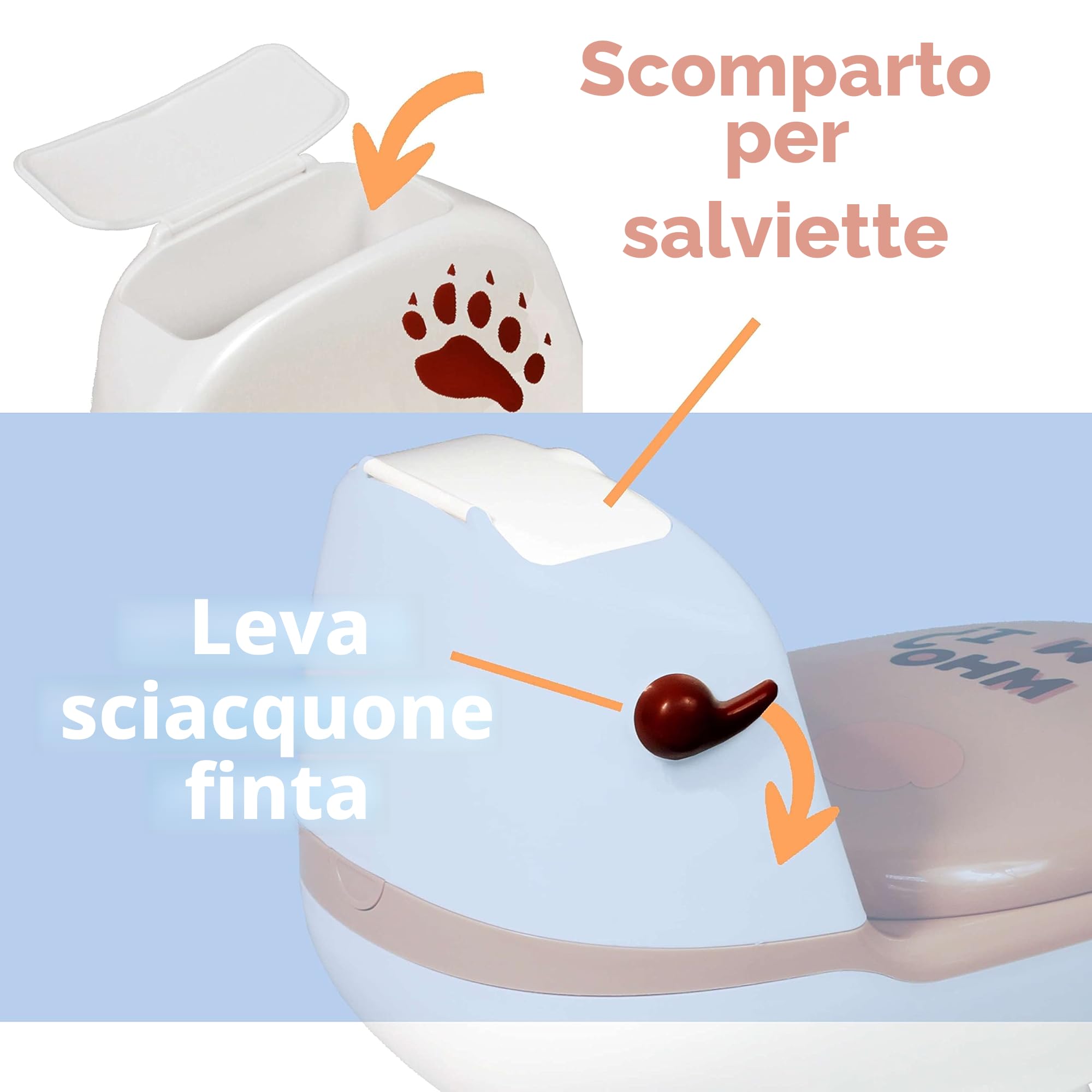Bambisol Vasino da toilette per bambini Orsetto | Addestramento del vasino del bambino, Cura facile | Orso
