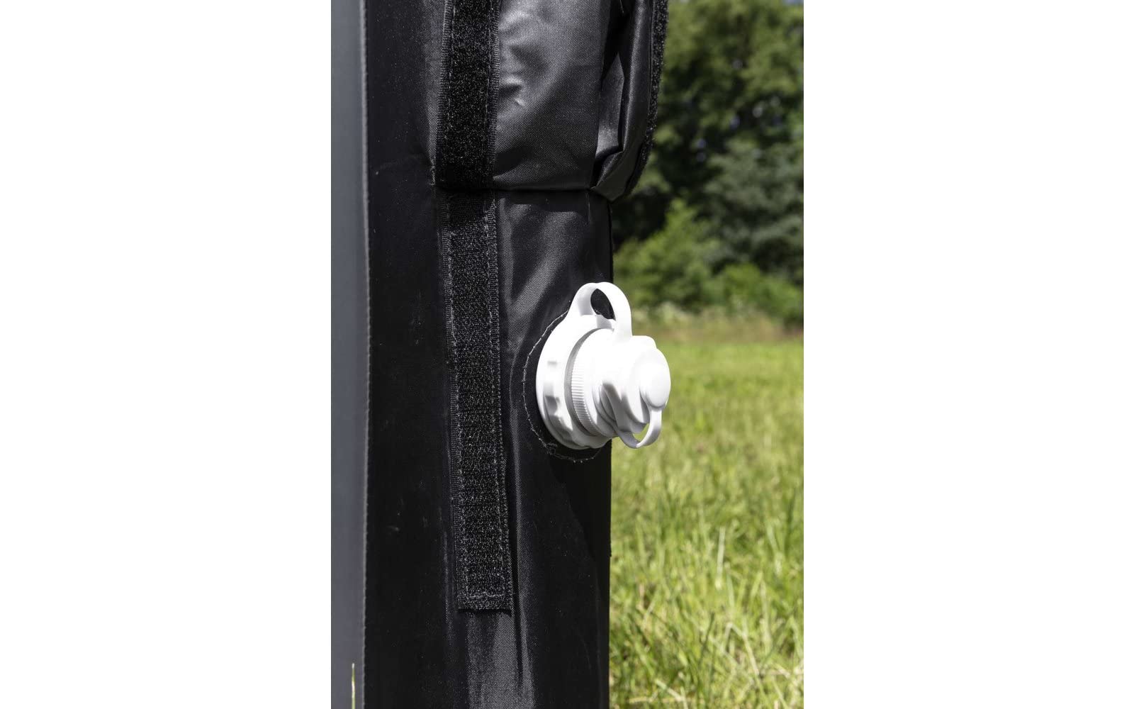 BERGER Valtellina-Air Camping Windschutz 480 x 140 cm | Sichtschutz Garten - Strand Windschutz mit Sichtfenster, Outdoor |Sichtschutz kann als Zeltplane für Picknick, Grill verwendet Werden