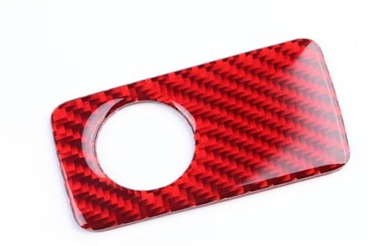 Ousduo For Lhd Red Carbon Real Soft Carbon Fiber Sticker For Kia For Stinger 2019 2020 2021 2022 2023 Lhd Rhd Car Co-Pilot Golve Box Interior Trim Interior Decal Trim(For Lhd Red Carbon)