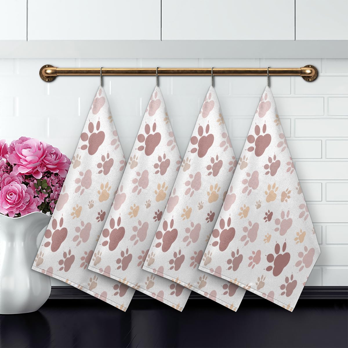 TropicalLife Küchentücher Mit Süßen Tier-Motiven – 45x72 Cm, Saugfähig, Mit Aufhängeschlaufe, 100% Polyester