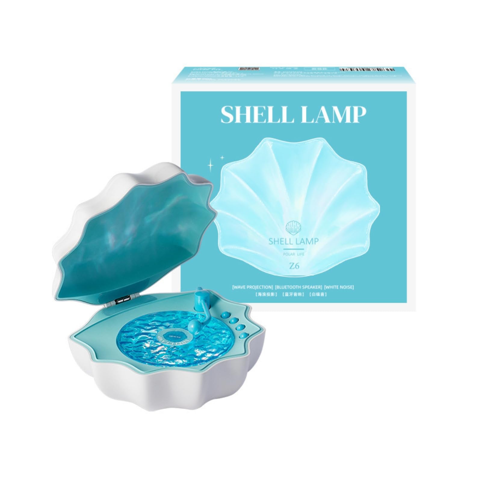 SHE'll SLEEP 1st demo「See The Light」 Sxhlseller Shell Waves Speaker Cordless, Northern Lights Lumena