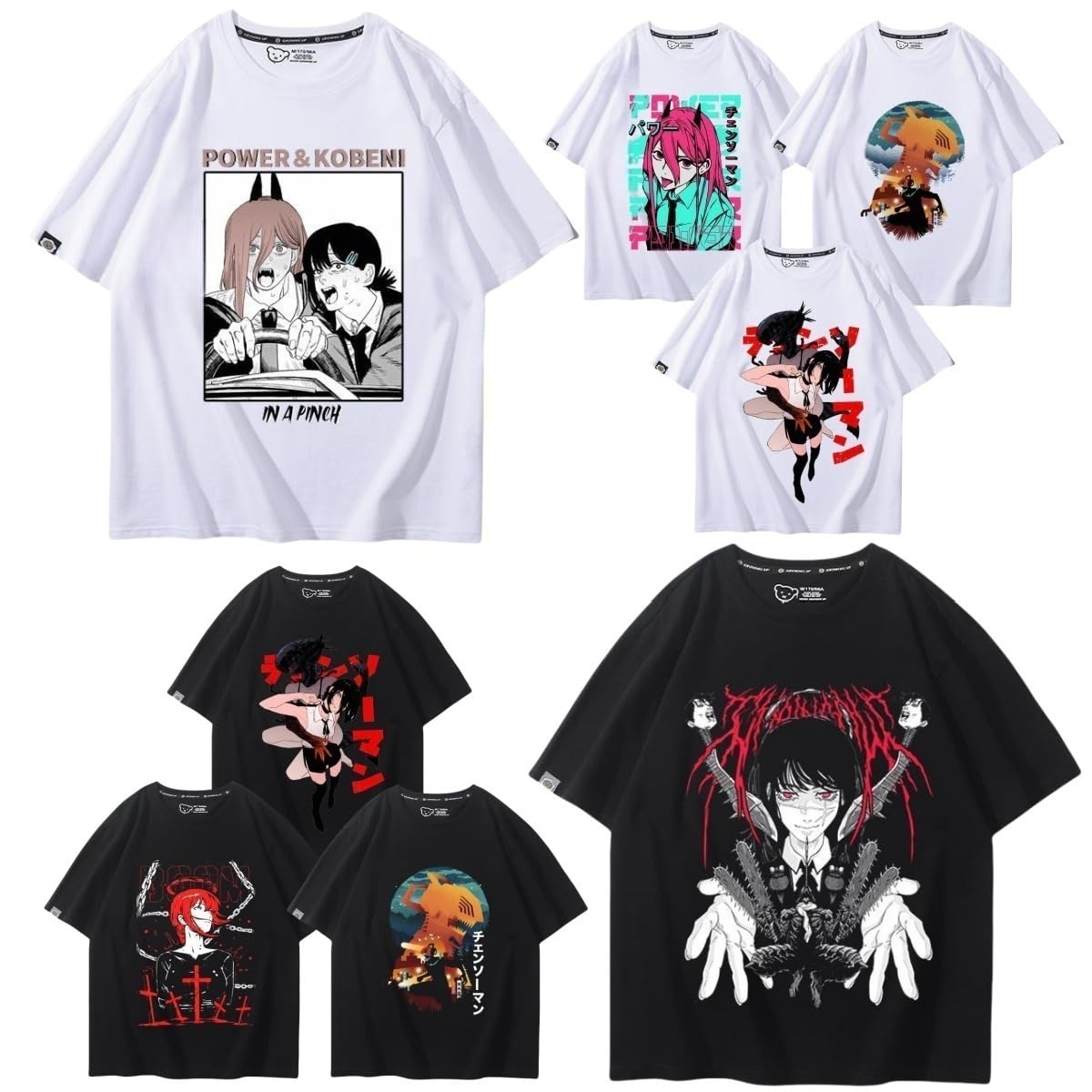 Amazon.co.jp: VKLGGOPL チェンソーマン Tシャツ 半袖 夏服 記念シャツ