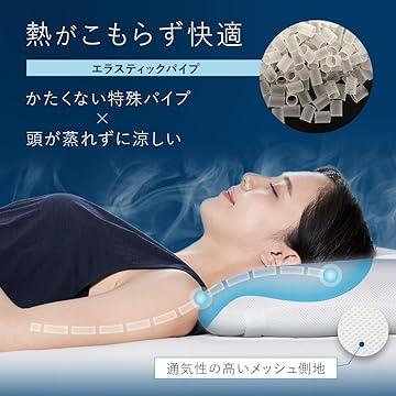 LOFTY 枕／ロフテー５セルピロー エラスティックパイプ　サイズ１号 優れたフィット感で首を最適に支える枕 ロフテー 5セルピロー