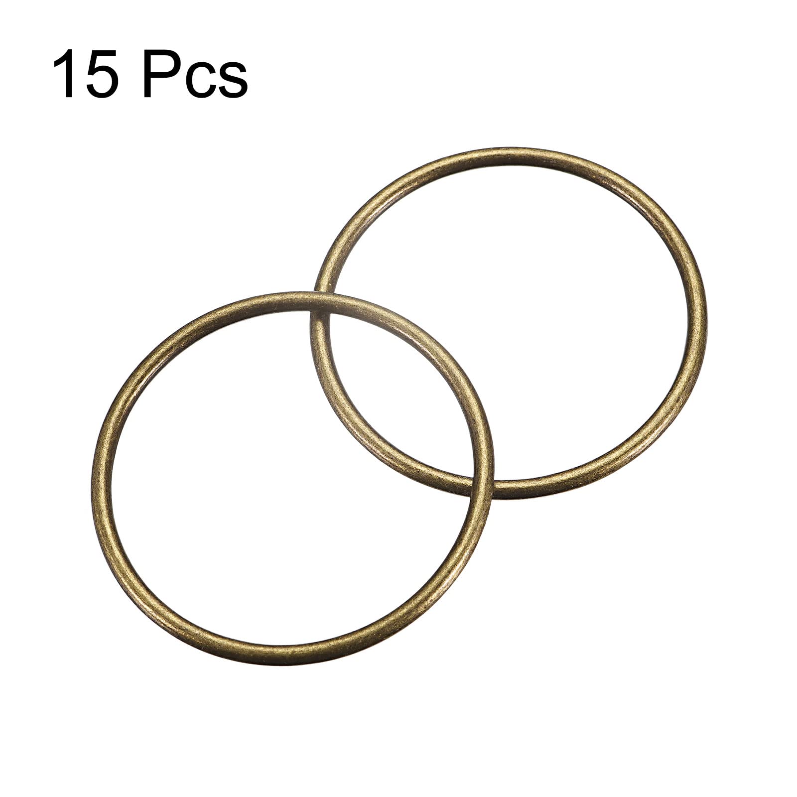 Amazon | uxcell 金属Oリング 非溶接 Oリングバックル クラフトベルト  