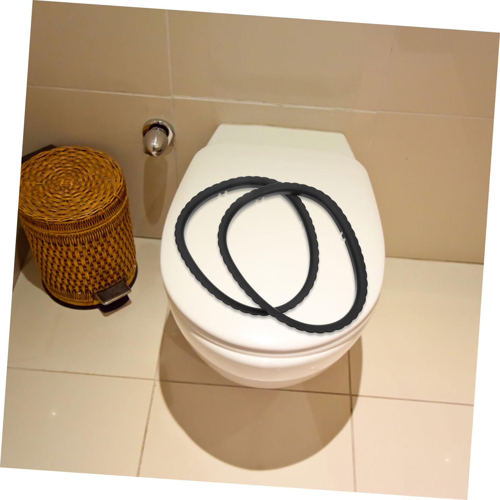 HOMSFOU 8piezas Anillo Fijador Para Bolsas De Silla De Inodoro Para Ancianos De Accesorios Para Comodidad y Seguridad El Baño Para Mayores y Movilidad Reducida