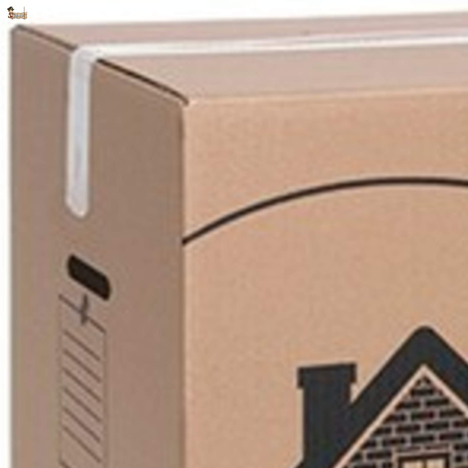 BricoLoco Lote 10 Cajas de cartón para almacenaje, mudanza, embalaje, ropa, envíos paquetes, archivo, ordenación. Multiusos. Tamaño grande 80x40x40 cms. Con asas.