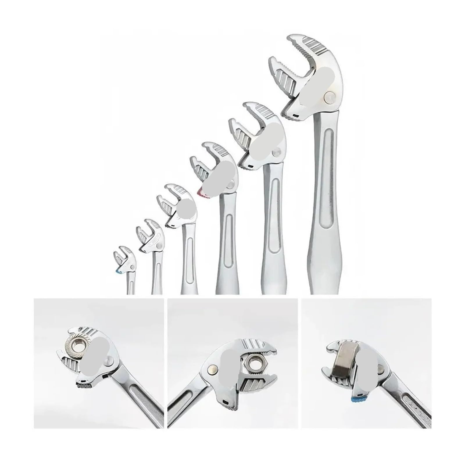 Pinza a Pappagallo Set di chiavi industriali for artigli granchio resistenti, grandi ganasce regolabili for meccanici e ingegneri(XXL 24-32)