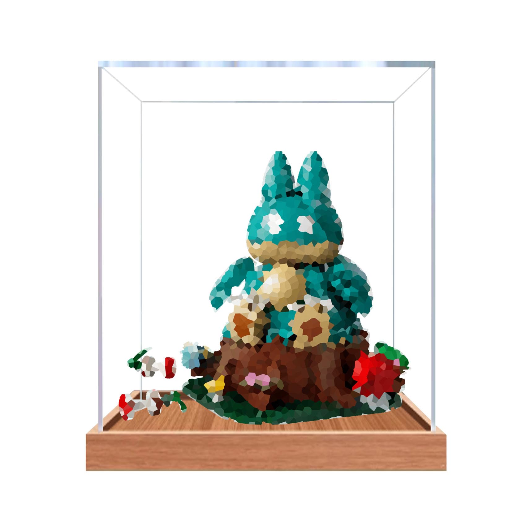 Acrylic Display Case for Le-go 72150 Model (Wooden3mm)