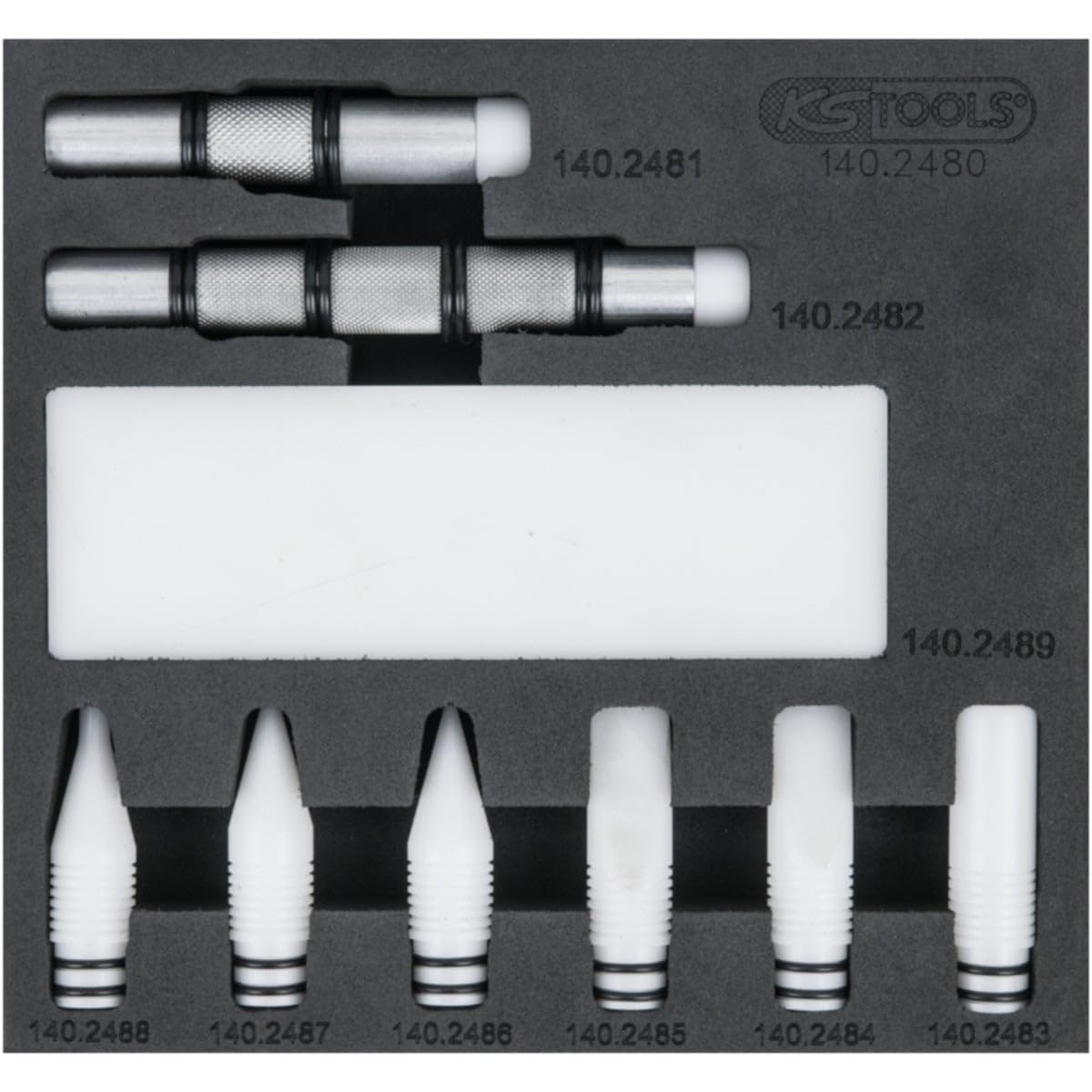 KS Tools 140.2480 Juego de tiras de teflon para mandriles antiretorno, 10 pzs
