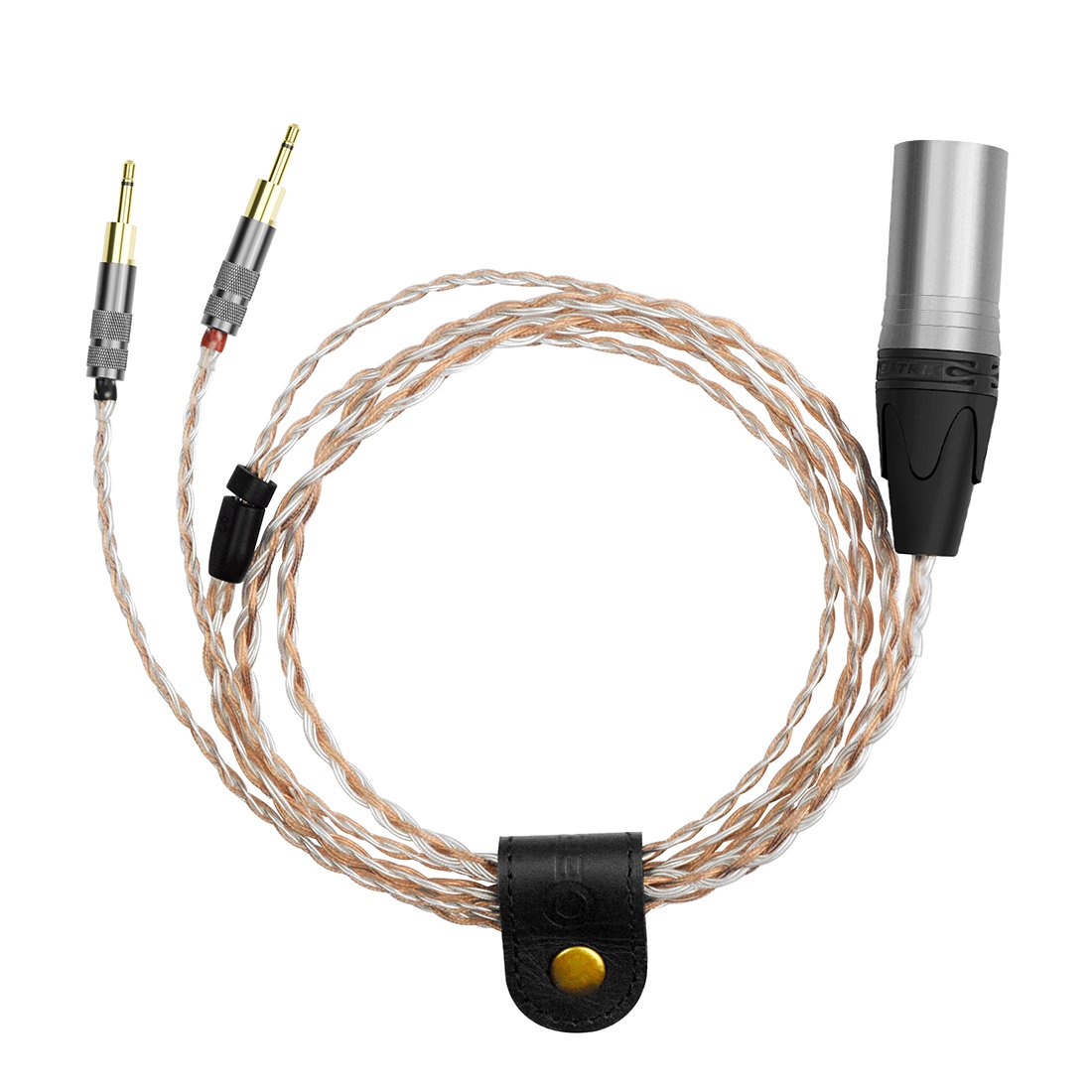 GEEKRIA Apollo Upgrade-Kabel für Sennheiser HD700 / AudioQuest Nighthawk, 6N OCC silberbeschichtet, Dual 2,5 mm auf 4-Pin XLR symmetrisch, Audiophiles Ersatzkabel (1,5 m)
