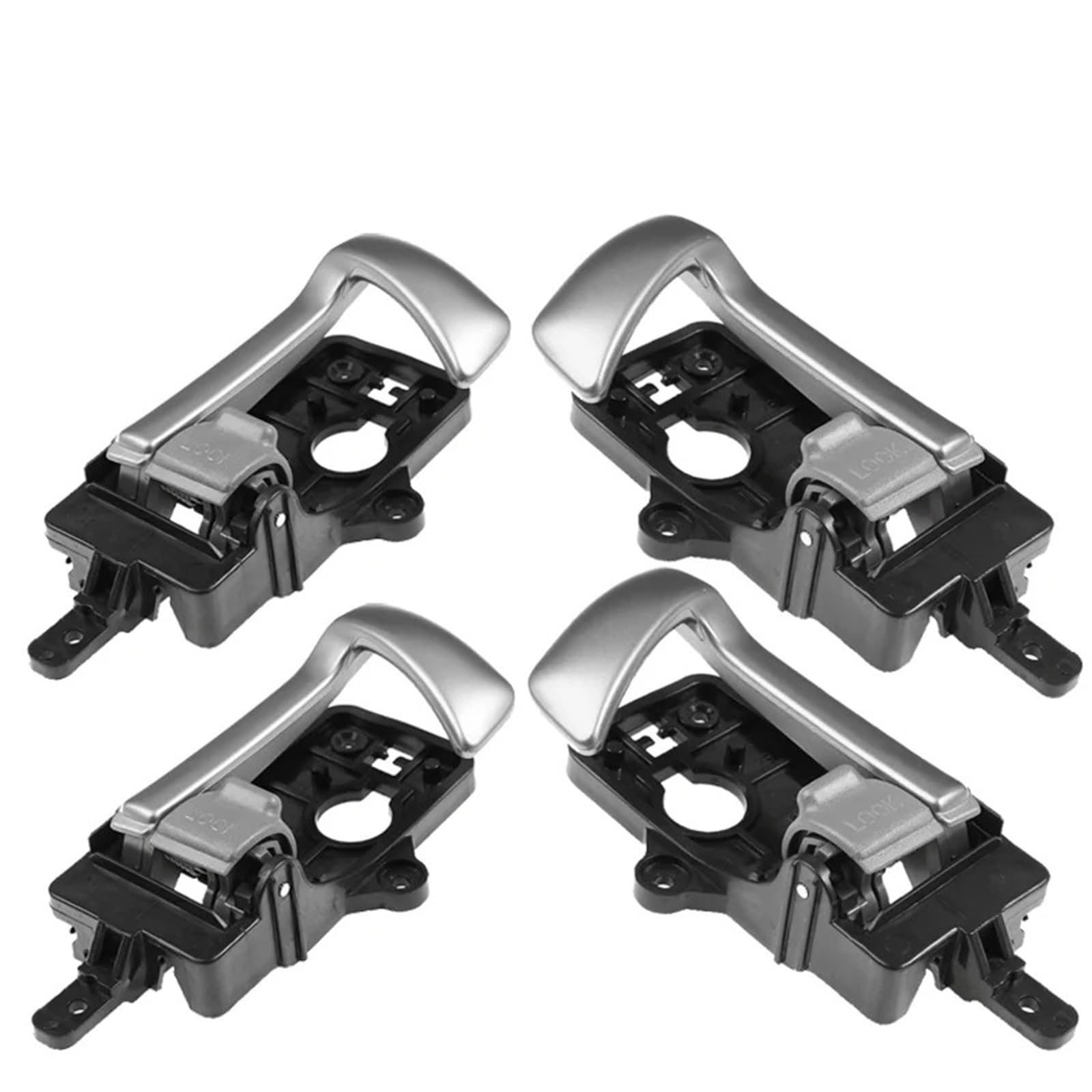 HUDFROA Car Interior Door Handle for Hyundai for Santa Fe 2007 2008 2009 826202B000 826102B000 Car Left Right Interior Inside Door Handle 82620-2B000 82610-2B000(2 Left and 2 Right)