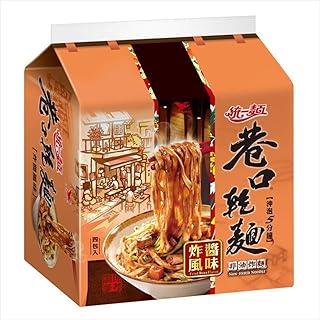 《統一》 巷口乾麵-炸醬風味(４入/袋) （汁なし混ぜそば・ジャージャー麵風味）《台湾 お土産》 [並行輸入品]