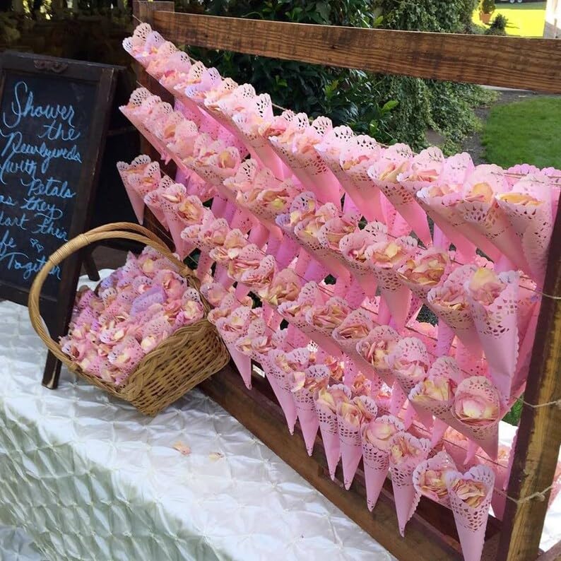 Pétalos de rosa liofilizados premium, mezcla romántica 15 tazas miniatura 7