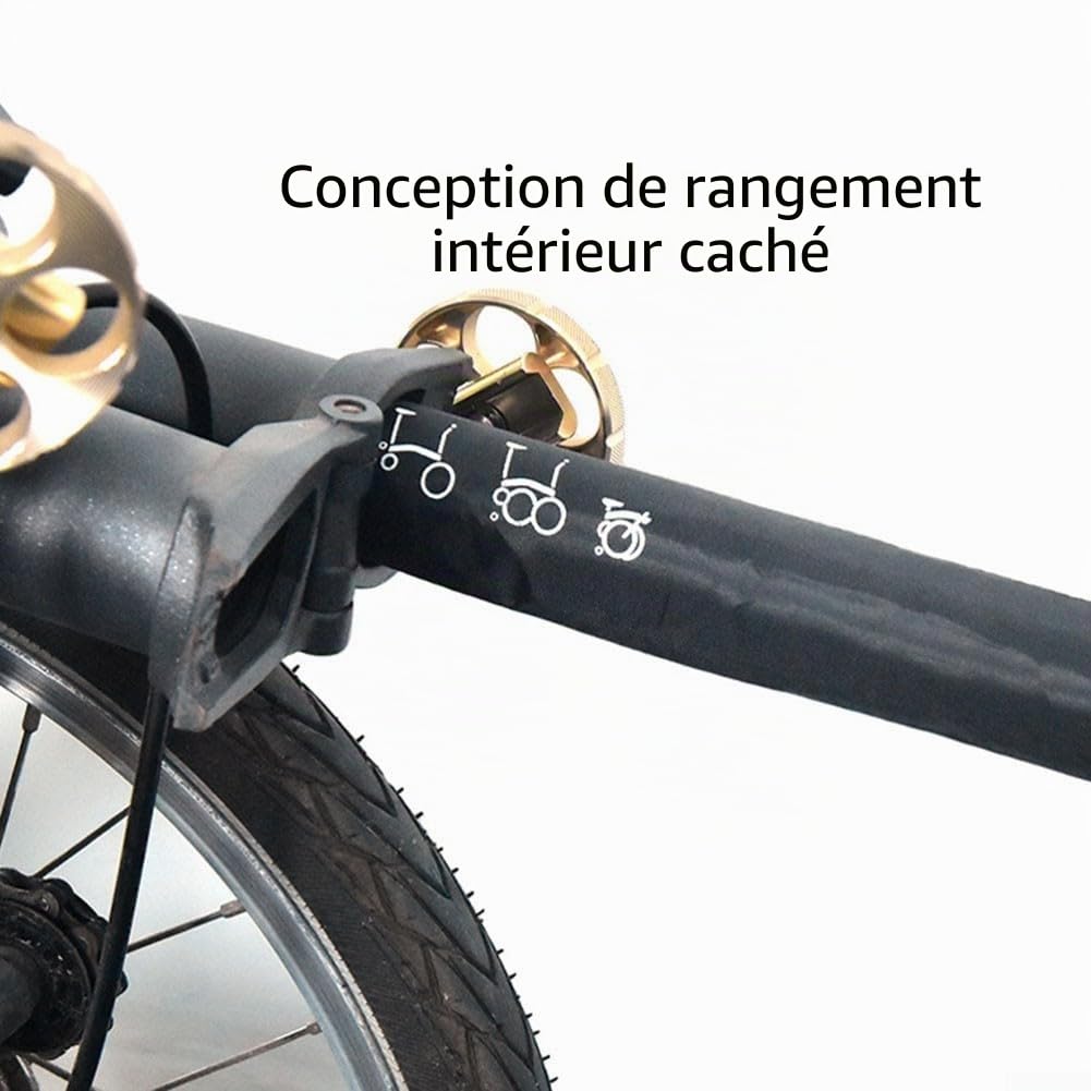 Housse anti-poussière pour vélo pliable Brompton, protège cadre avec sac de rangement bonus, Sac de Sacoche étanche à la Poussière Pliable Sac de Pluie Housse de Pluie pour Vélos