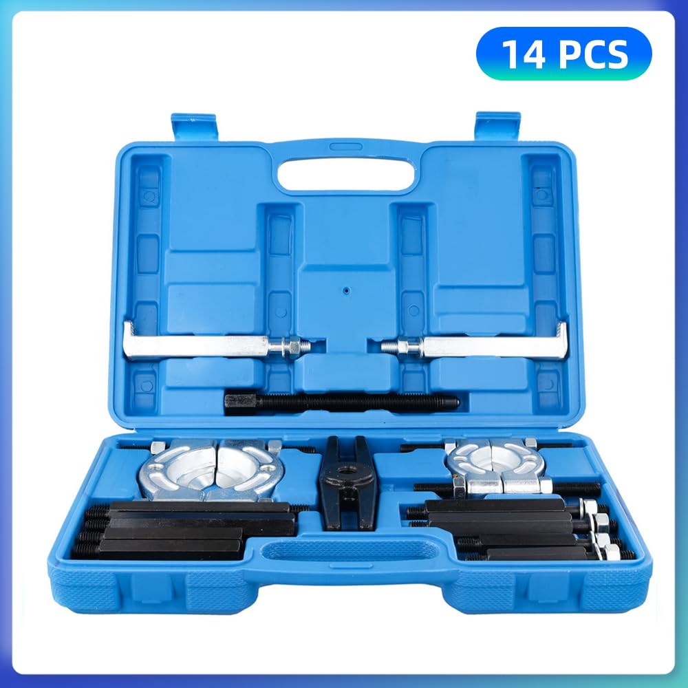 Extractor Volante Magneto Juego de Extractor de rodamientos, 14 Uds. De Capacidad, Separador de rodamientos, Kit de extracción de rodamientos de Rueda de piñón