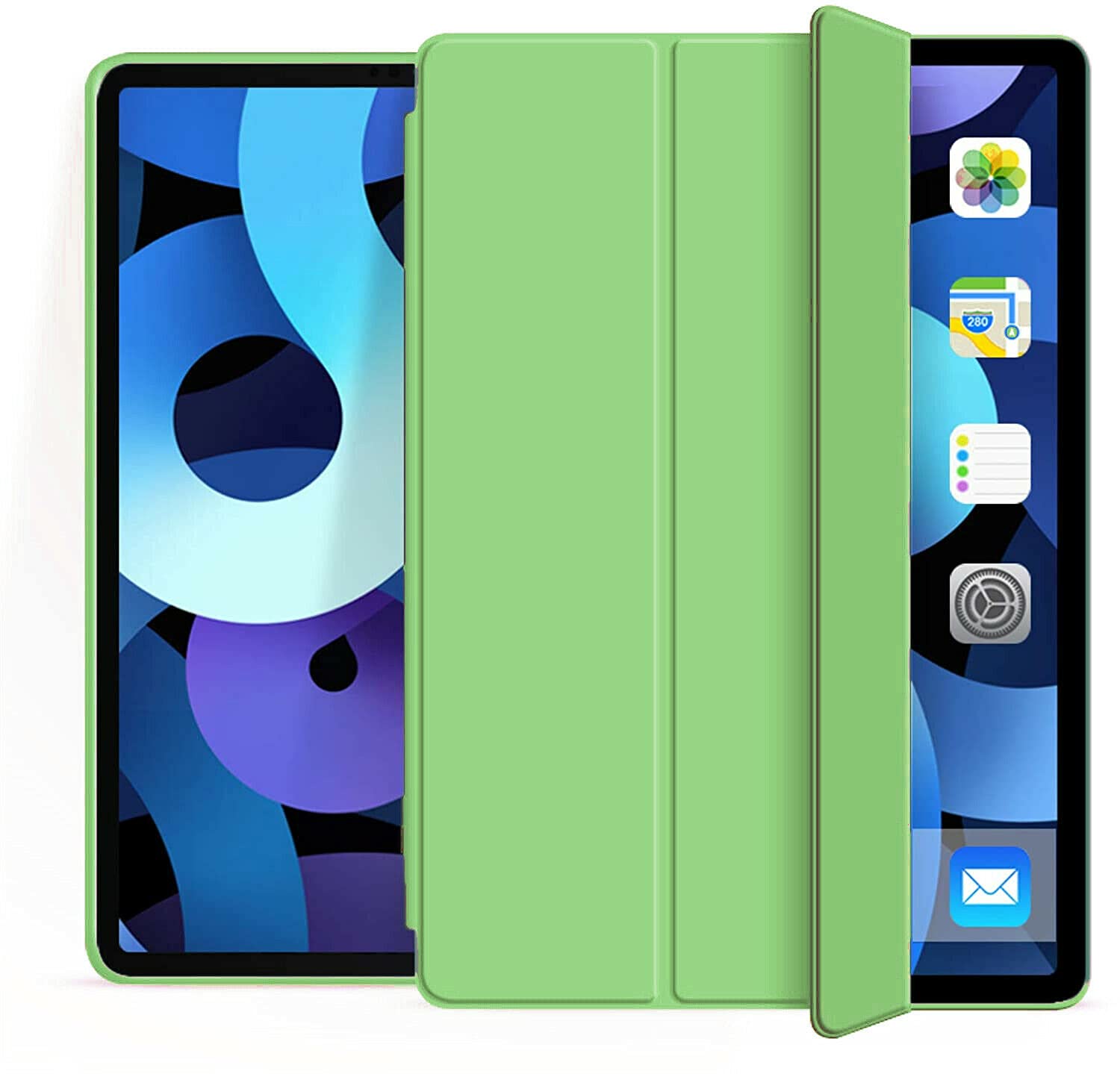 For Apple iPad Pro 10.5 2017 A1709 Smart case Magnetic Stand cover with Wake/Sleep (Green) - Image 2