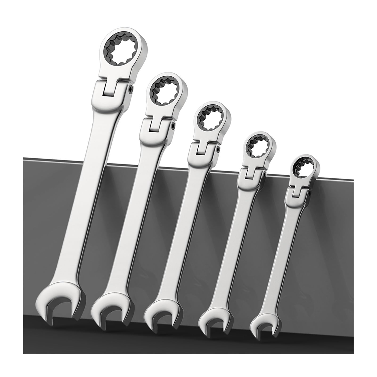 Klucze dynamometryczne Zestaw kluczy grzechotkowych, zestaw płasko-oczkowych, narzędzia ręczne nasadowych z grzechotką Telescopic Ratchet(12pcs)