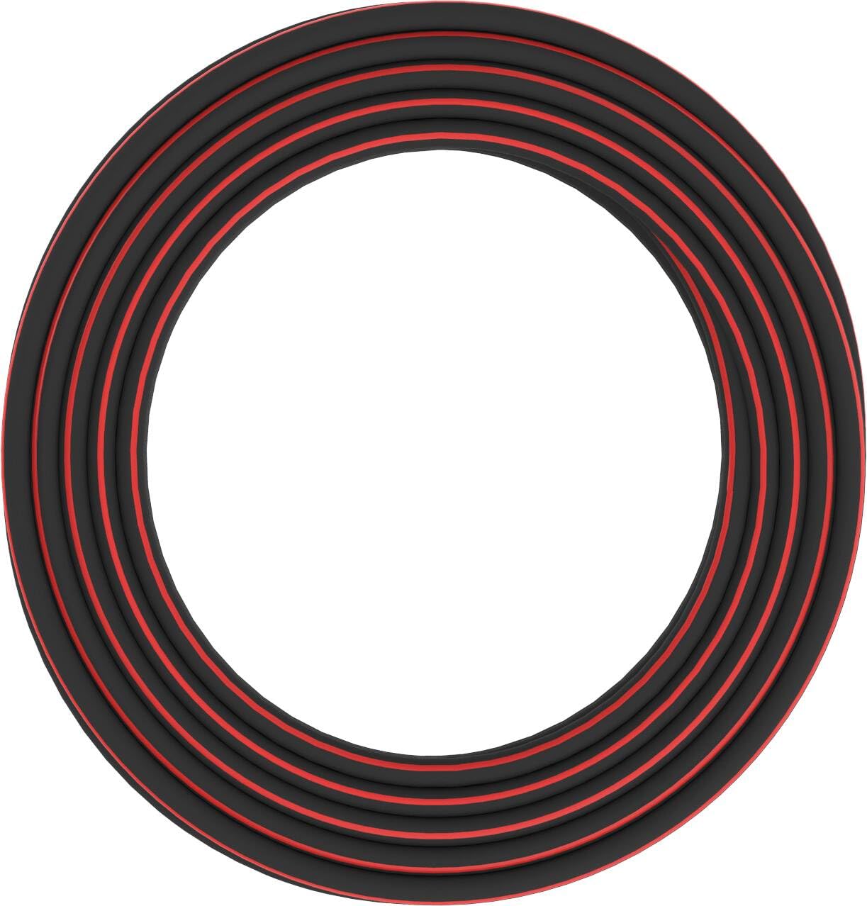 Fiskars Gartenschlauch M-L, Solid, Wasserschlauch für Bewässerungssysteme, 19 mm (3/4"), Länge: 25 m, Universalanschluss, UV-geschützt, Frostgeschützt, Verwindungssteif, Rot, 1076062