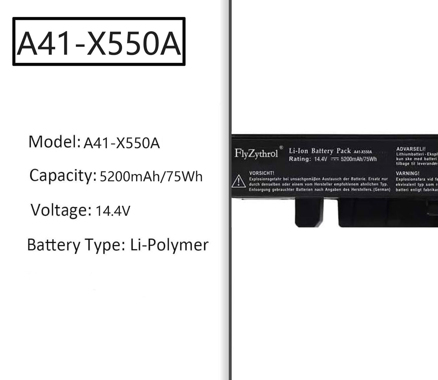 JerriCell A41-X550A Batteria per laptop A41-X550 A41X550 per Asus A450 A450C A450CA A450CC A450L A450LA X550 X550C X550CA X550CC F450 F450C F450CA F450CC F450L F450LA K450 K450C K450CA K450CC JerriCell A41-X550A Batteria per laptop A41-X550 A41X550 per Asus A450 A450C A450CA A450CC A450L A450LA X550 X550C X550CA X550CC F450 F450C F450CA F450CC F450L F450LA K450 K450C K450CA K450CC