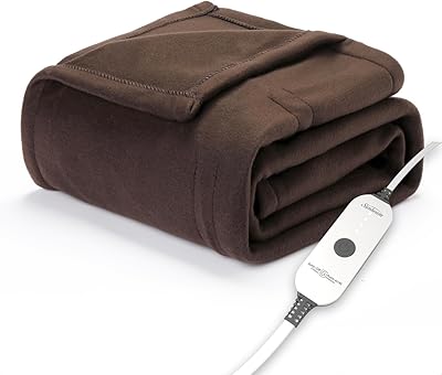 Sunbeam Royal Ultra Walnut Heated Personal Throw / Blanket, Cozy-Warm, Adjustable Heat Settings
