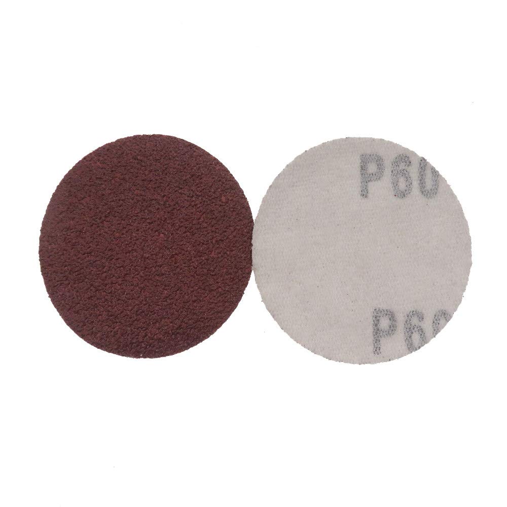 Discos de lijado de 2 pulgadas y 50 mm Papel de lija de forma redonda 60-2000 Grit Hook Loop papel de lija Herramienta de pulido abrasivo, 1200