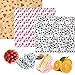 Tianher Envoltorios Cera de Abeja, 150 Piezas Fresa Vaca y Chocolate Pattern Reutilizabl Envolver Beeswax Wrap Mantiene Fresco Alimentos Sándwich Bocadillos Frutas Ecológico Orgánico Eco Friendly