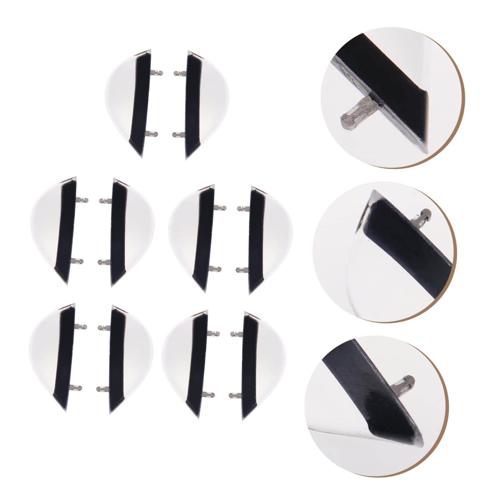 FOMIYES 3 Set Naselli Per Occhiali Inserti Naso Naselli Antiscivolo Nasello Per Occhiali Naselli Creativi Accessorio Per Occhiali Naselli Semplici Gel Di Silice Bianca 10 Paia*3