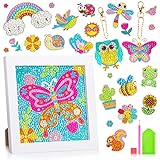 🎀【Interessantes DIY-Spiel】Alle Schritte sind Malen nach Zahlen, wählen Sie einfach den entsprechenden Diamanten aus. Diamantmalerei verbessert die praktische Fähigkeit und Koordination von Kindern und verbessert die Farbwahrnehmung. Kann die Ausdauer, Konzentration und Vorstellungskraft von Kindern fördern.