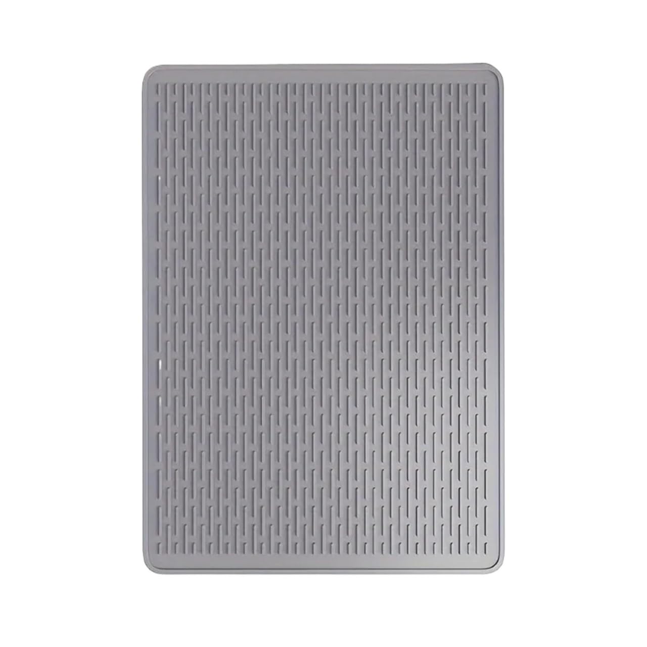 Abtropfmatte aus Silikon, große hitzebeständige Arbeitsplatten-Schutzunterlage, Mehrzweck-Untersetzer, passend for Glas- und Elektroherde(Grey)