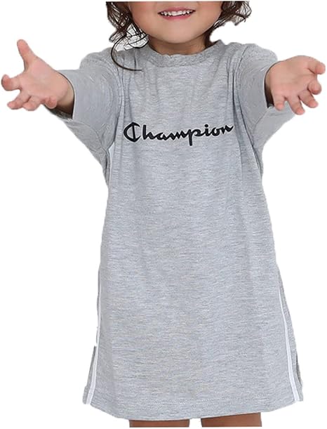 Amazon Co Jp チャンピオン 長袖tシャツワンピース ベビー キッズ 女の子 服 ファッション小物