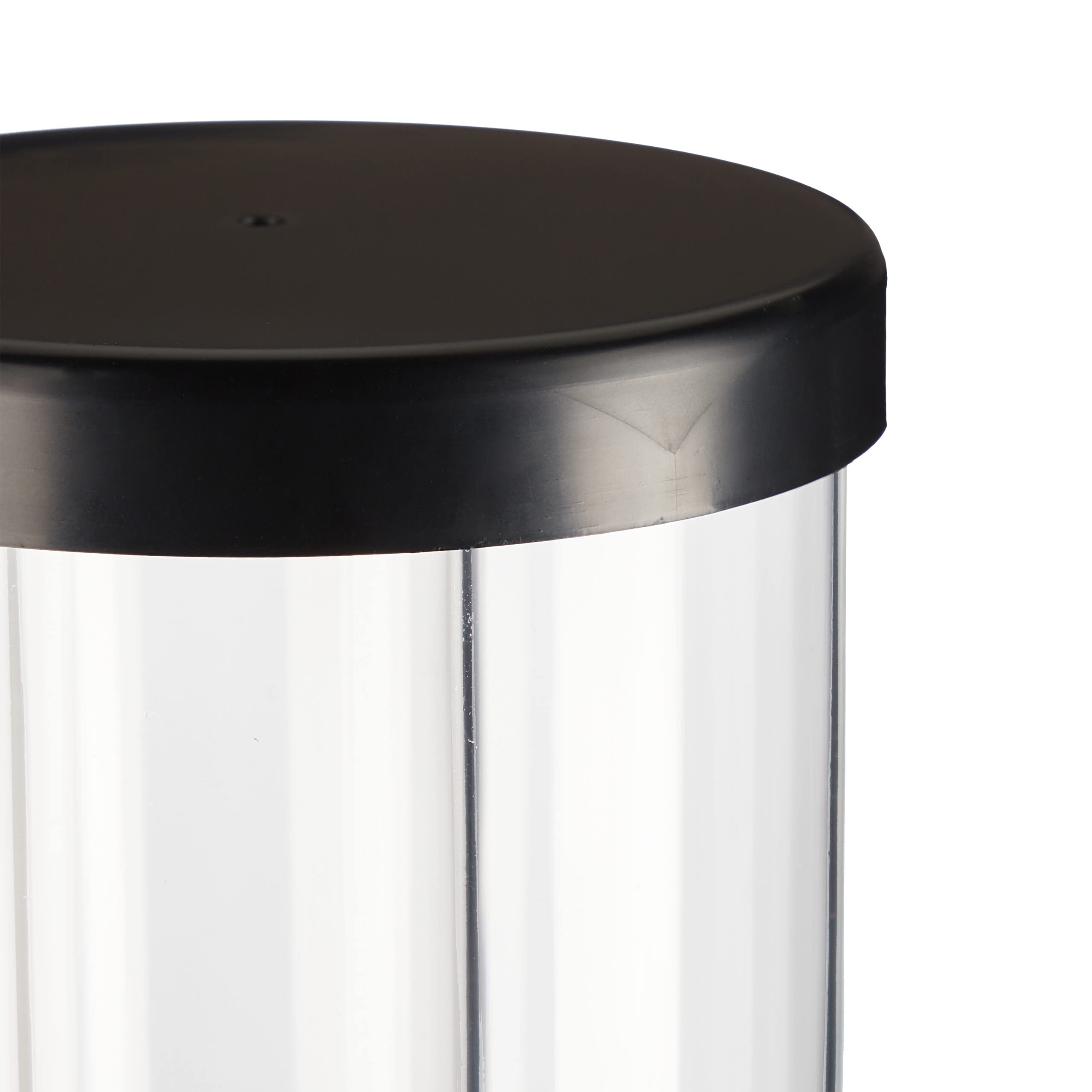Relaxdays Spillatore di Birra da Tavolo, 2,5 Litri, Sistema Raffreddamento, Dispenser con Rubinetto, Trasparente Nero