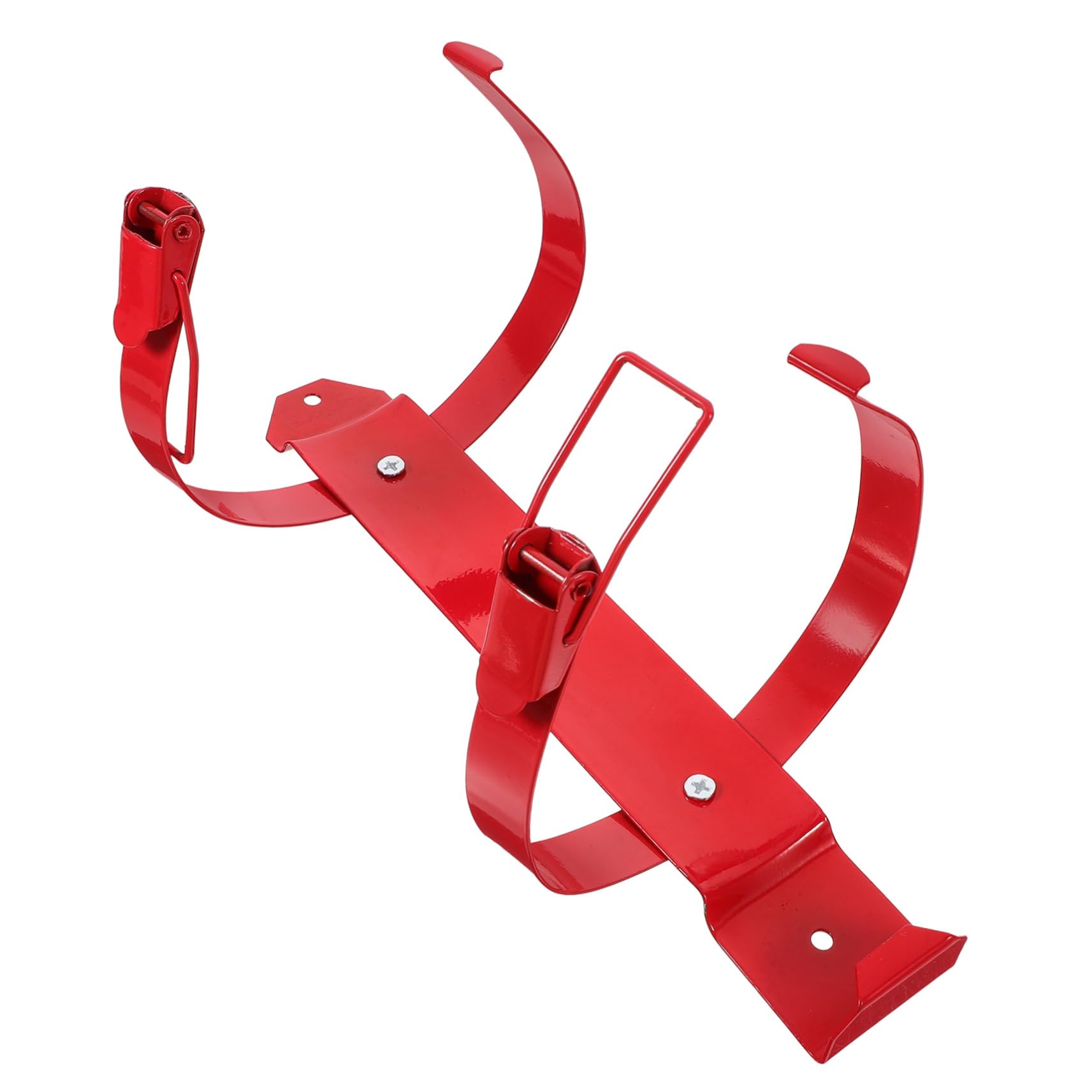 NULYLU Fire Extinguisher Bracket Boat Fire Extinguisher Holder Hook Auto Fire Extinguisher Automotive Fire Extinguisher Car Fire Extinguisher Mount Fire Extinguisher Wall Mount Iron Red