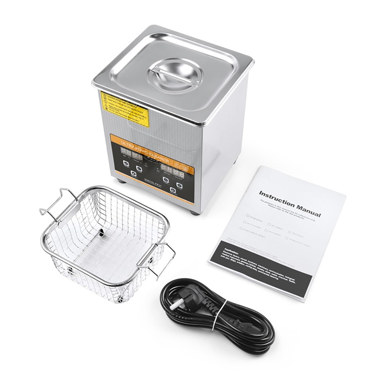 Nettoyeur à ultrasons, Nettoyeur à ultrasons numérique 40 kHz, 60 W, bain de dégazage for bijoux en or, argent, lunettes, jade