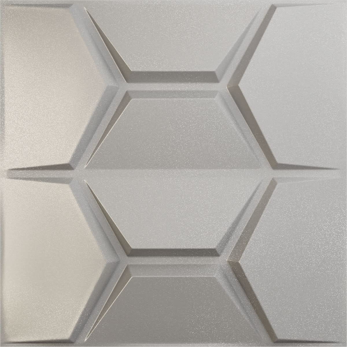 Ekena Millwork 19 5/8"W x 19 5/8"H Colony EnduraWall Decorative 3D Wall Panel, Silver (Covers 2.67 Sq. Ft.
