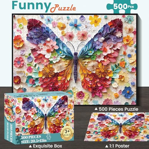Puzzle 500 Piezas Mariposas para Adultos 15+ Anos miniatura 2