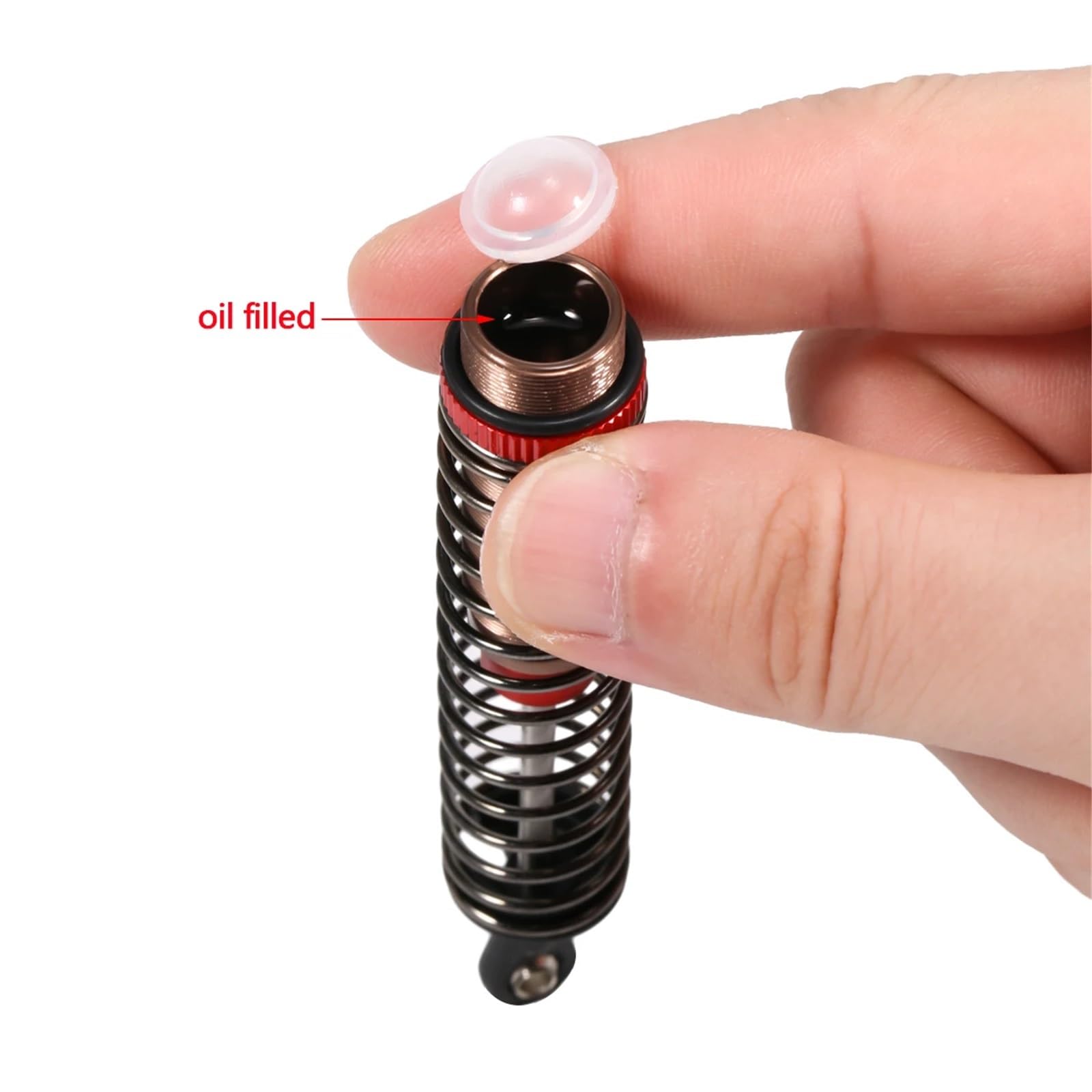 para 1/10 RC Car para Buggy Truggy On Road Touring Drift Cars Monster Trucks 4 Uds Amortiguadores Llenos Aceite Ajustables 52mm-120mm Piezas Mejora Repuestos
