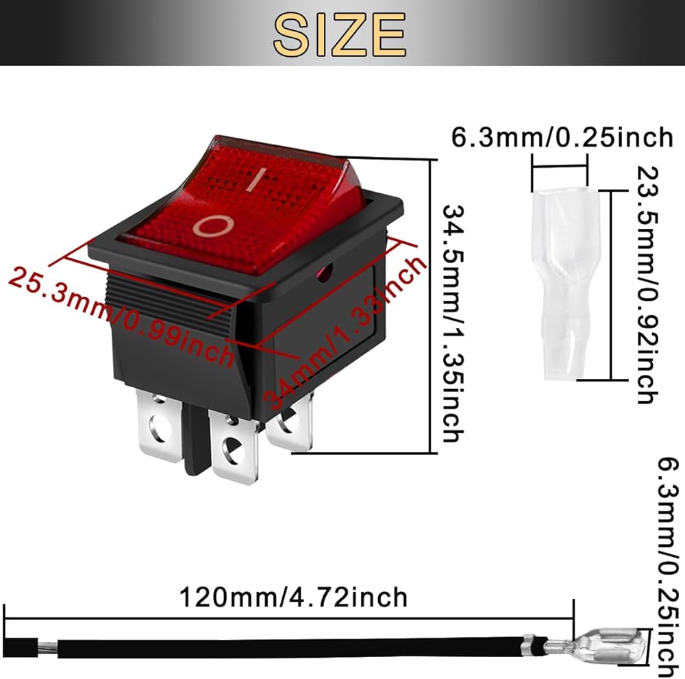 ルッツ様❁専用ページ Amazon.co.jp: MKBKLLJY 4PCS ロッカートグルスイッチ AC 16A