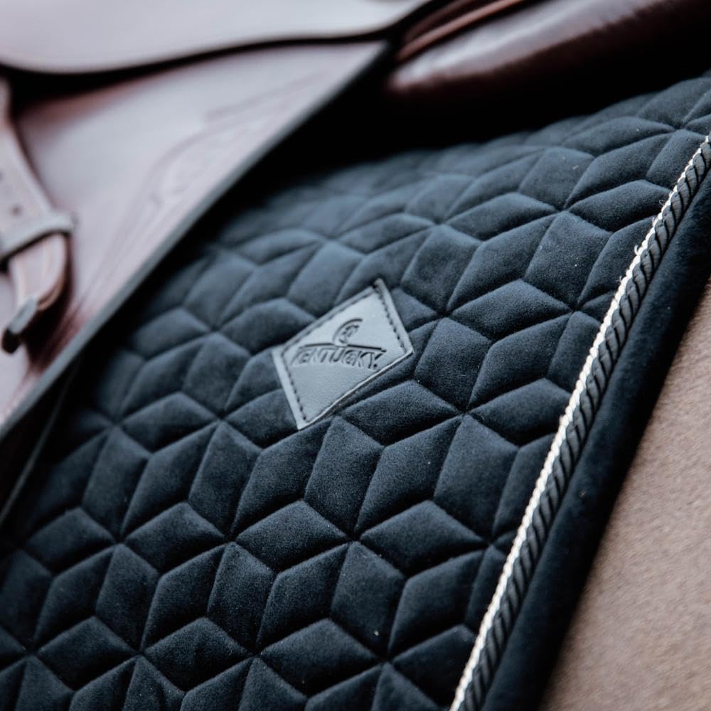 Tapis de selle FULL - Noir - Velours - Saut d'obstacles