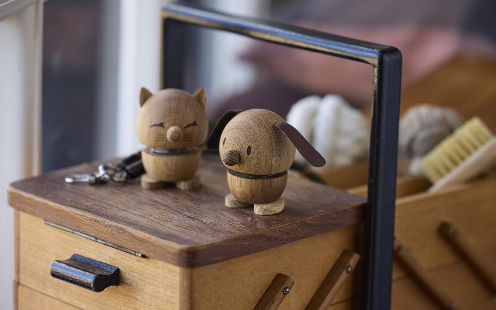 Hoptimist Cat Hoptimist 5,5 x 5,9 x 7,3 cm Oak