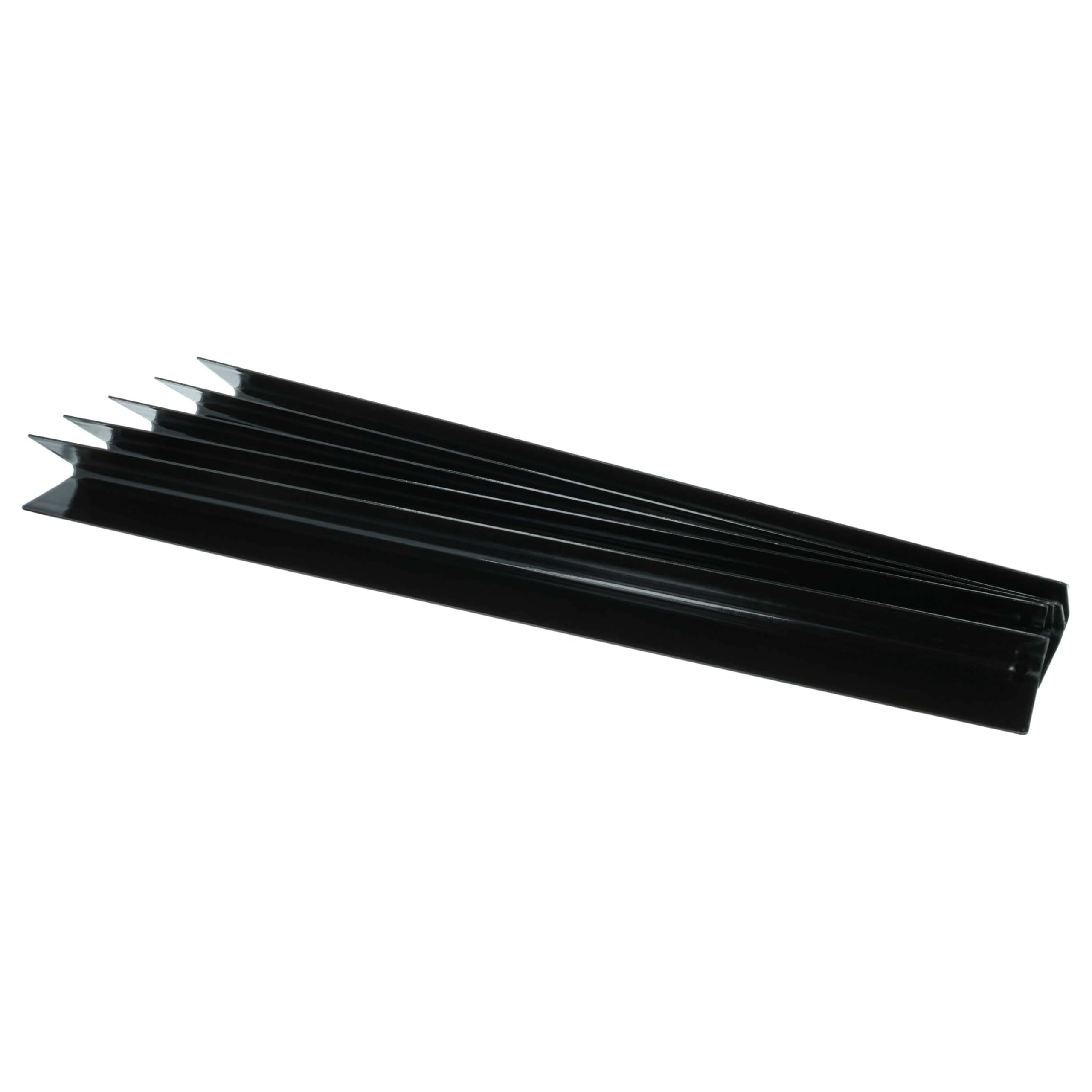 vhbw 5X Aromaschienen kompatibel mit Weber 2371698, 3711001, 241298, 4411001 Gasgrill, Grill - porzellanemaillierter Stahl, 54,5 cm Länge