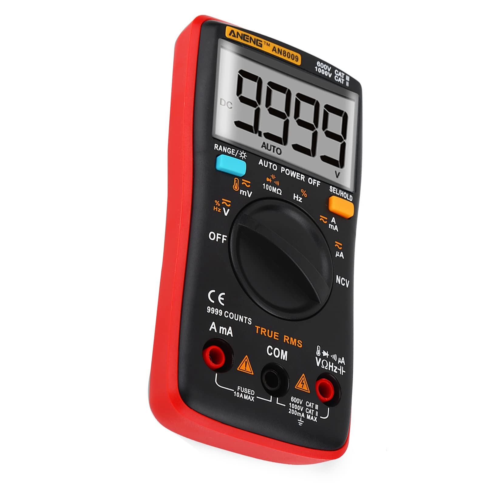Sorandy Multimètre Numérique Auto Range 9999 Counts, Testeur de Tension,