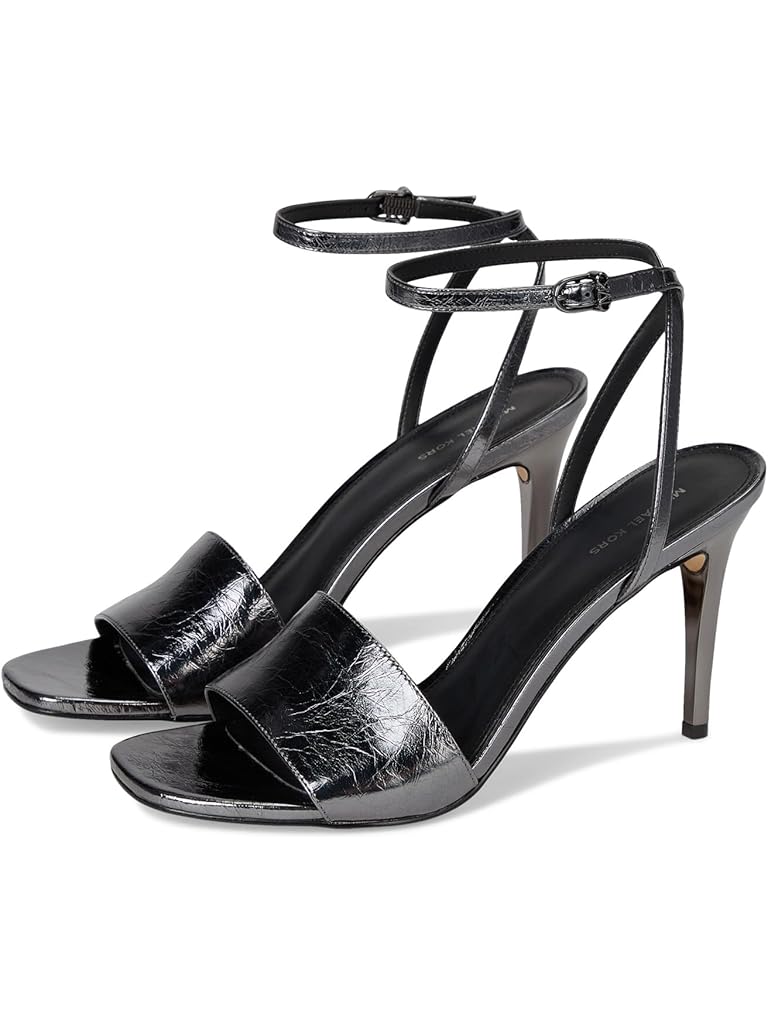 Gray Michael Kors Elyse Heeled Sandals