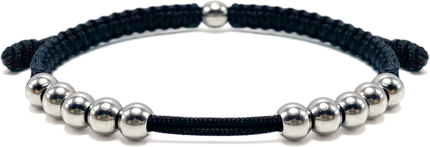 LAMIBEE Golf Stainless Steel 10 Beads Score Counter Bracelet, Golf Stroke Count Bracelet, Resizable and Easy to Adjust Golf Round Scoring Tracker, Durable and Stylish Golf Accessory