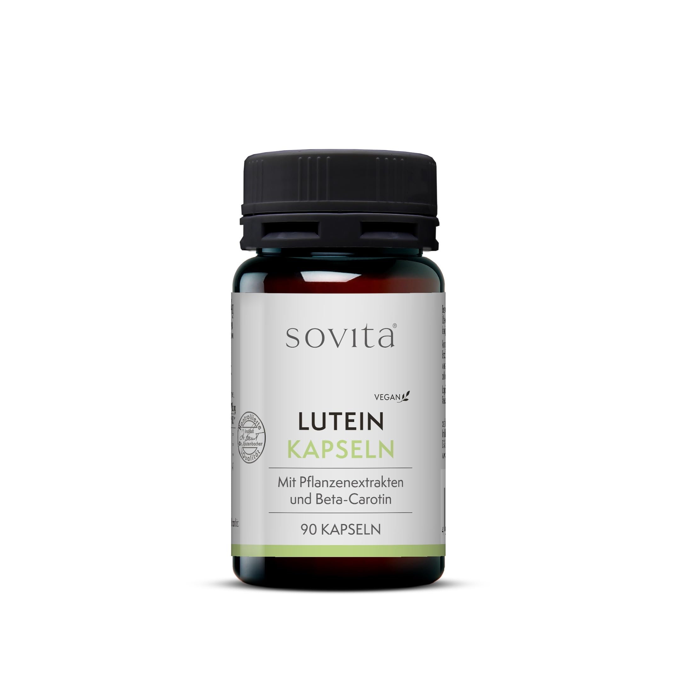 sovita Lutein Kapseln für Augengesundheit mit Beta-Carotin & Pflanzenextrakten | Tagetes & Heidelbeer-Extrakt für Sehkraft & Zellfunktion | Nahrungsergänzung | 270 Kapseln
