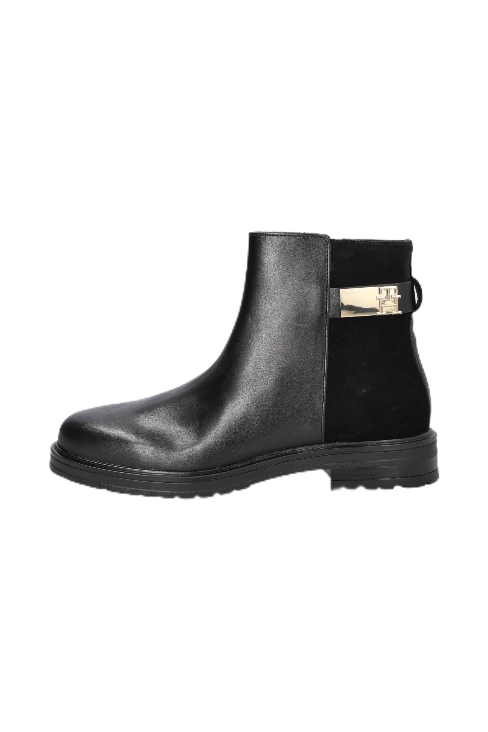 Tommy Hilfiger Damen Chelsea Boots aus Leder
