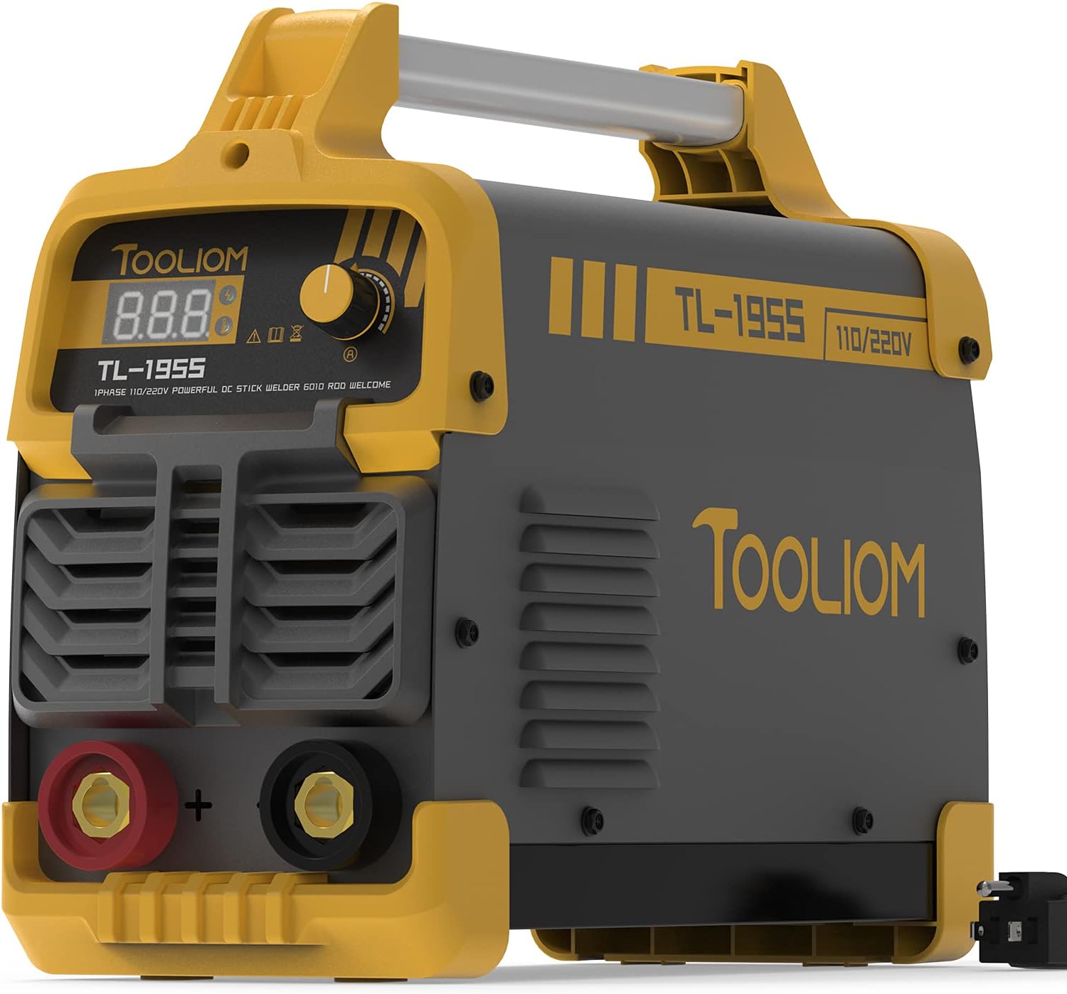 TOOLIOM 195A 110/220V Stick Welder ARC Welding Machine DC Inverter Welder Dual Voltage MMA Welder Digital Display - - 