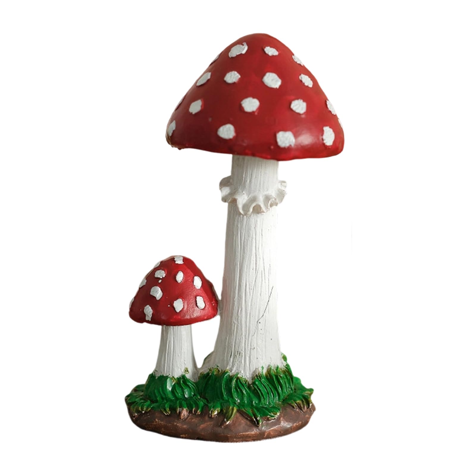 Artistic Artificial Mushroom Statue Resin Ornament for Lawns Decors Realistic Design Ideal for Porch and Backyard Realistic Mushroom Sculpture