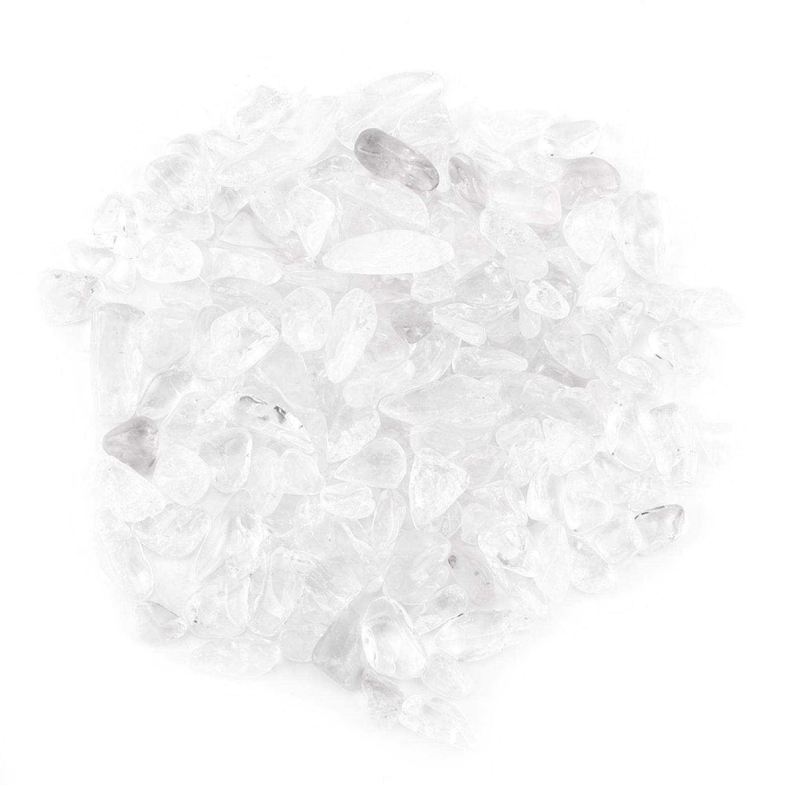 Naturalny kryształowy kamień Tumbled Chips Kruszone kamienie Reiki Healing Quartz Crystals Kamienie o nieregularnym kształcie(White)